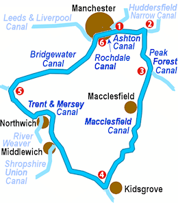 Four Counties Ring Canal Map